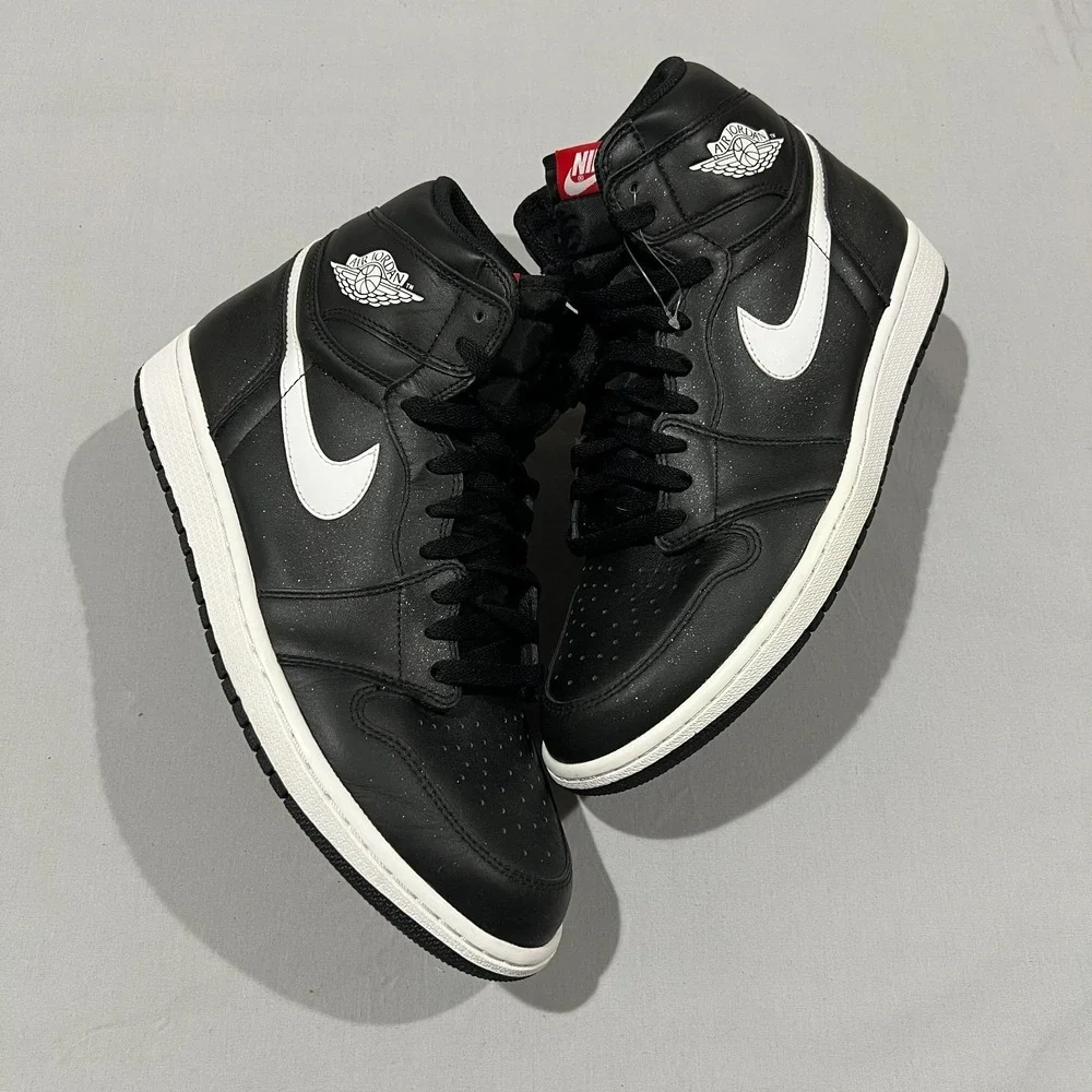Nike Air Jordan 1 Retro Yin Yang 555088-011 Black White Mens Sneakers Size 11